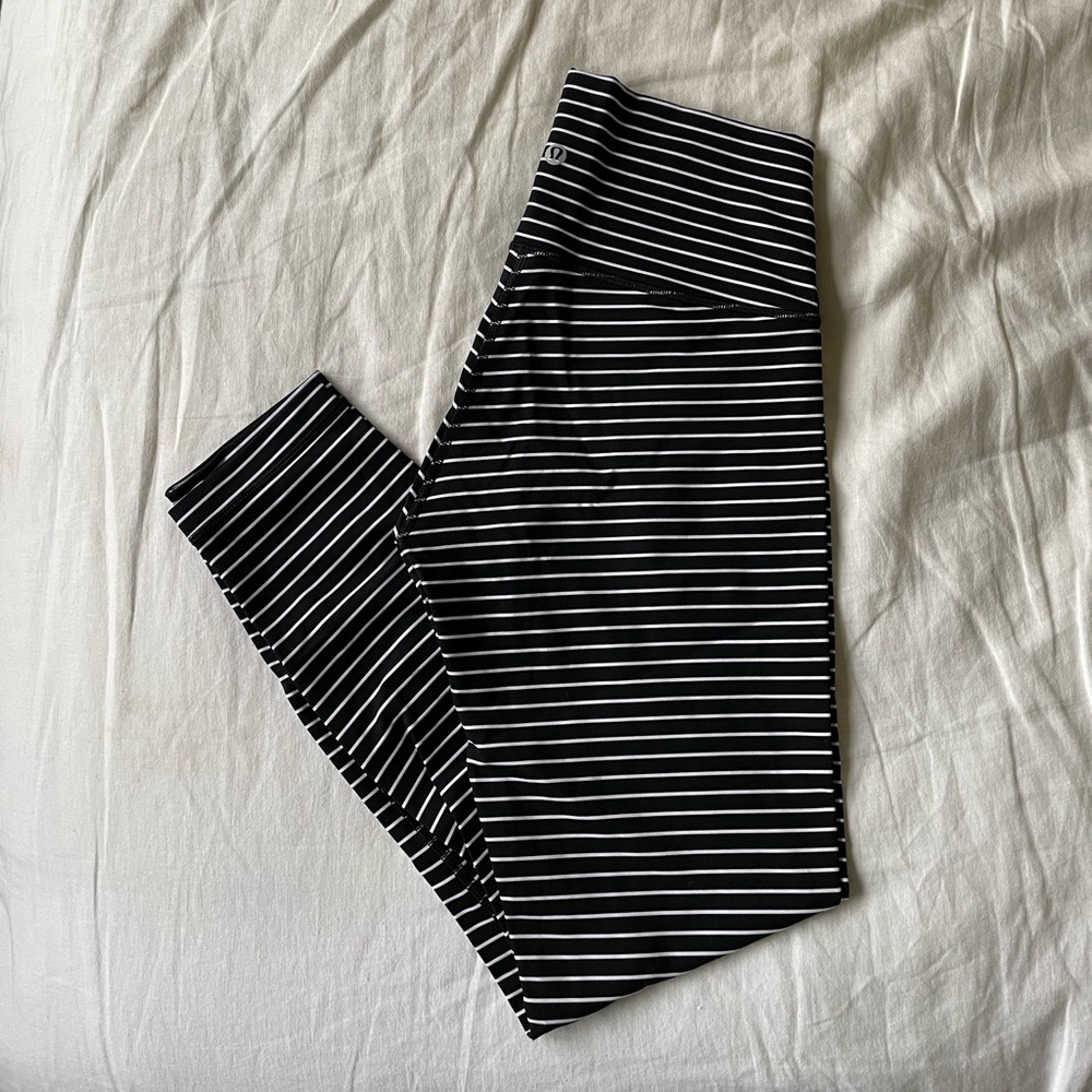 Lululemon leggings size 8 striped